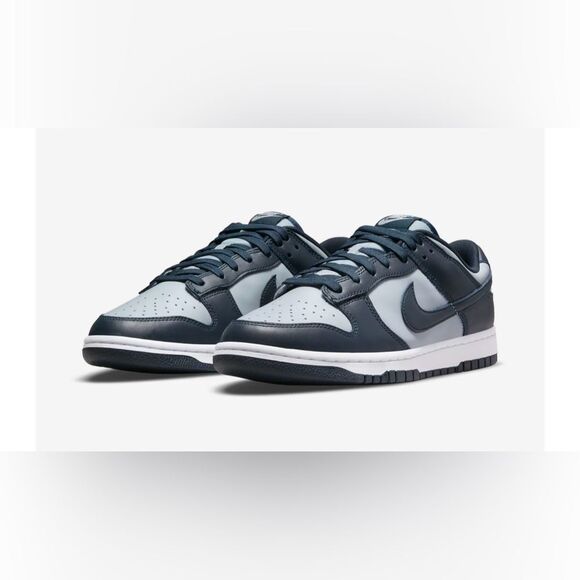 🔥 Nike Dunk Low GS 👟 Dark Blue & Light Gray 🏀 Size 6Y / Women’s 8 NIB ✨ - Picture 4 of 11